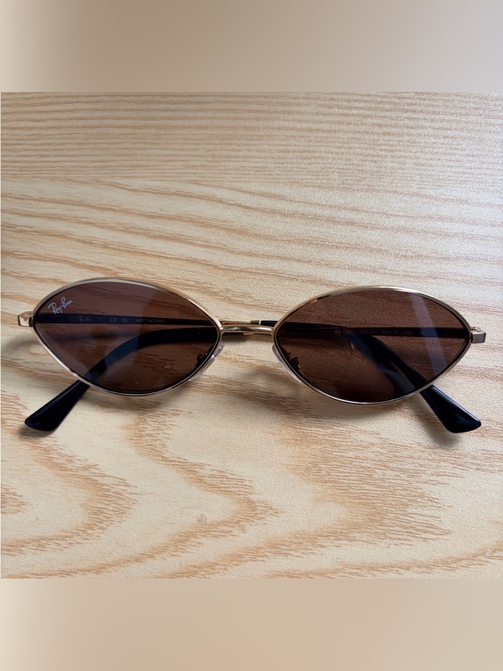 Ray-Ban Kai Gold Frame with Brown Lenses Sunglasses - Picture 2 of 5